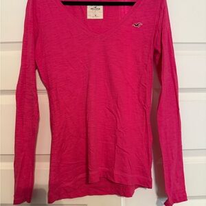 Hollister Pink Long Sleeve Top